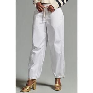 Anthropologie Pilcro Low-Rise Parachute Pants Women’s Size Medium White